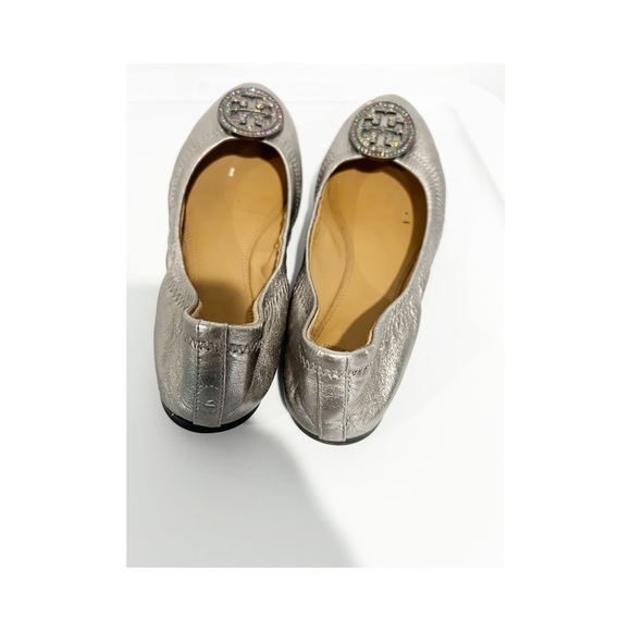 Tory Burch Silver Flats - Picture 5 of 6
